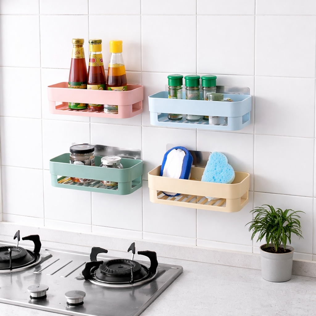 Triangle Wall Mount Storage Basket  Combo Pack